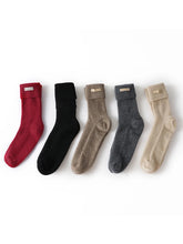 Load image into Gallery viewer, 100% Cashmere Women's Warm Lounge Socks