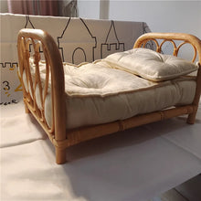Load image into Gallery viewer, Newborn Rattan Bed Toy and Photography Prop