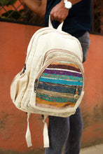 Load image into Gallery viewer, Handwoven Hemp Backpack