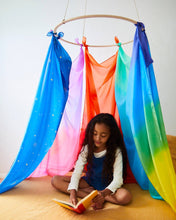 Load image into Gallery viewer, Giant Rainbow Playsilk - 100% Natural Silk for Fort Building