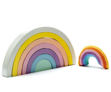 Load image into Gallery viewer, Crochet Pastel Rainbow Plush baby toy
