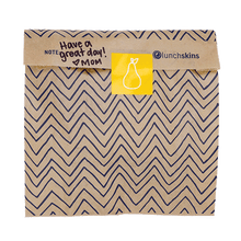 Load image into Gallery viewer, Compostable XL Sandwich Bags Chevron 50 Count