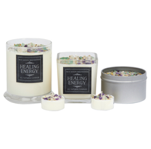 Load image into Gallery viewer, Healing Energy Candle - Herb, Flower, & Crystal Candles