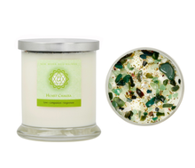 Load image into Gallery viewer, Heart Chakra Candle - Soy Candle - Herb & Crystal Candles