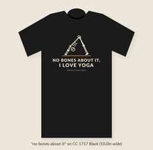 Load image into Gallery viewer, No Bones About It tee, Black (flat preview)