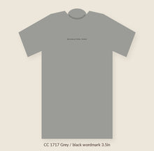 Load image into Gallery viewer, Wordmark tee, Grey, black wordmark