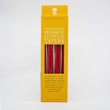 Load image into Gallery viewer, 10" Dipped Tapers Boxed: Red