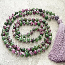 Load image into Gallery viewer, Japa Mala Zoisite Beads 108