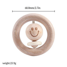 Load image into Gallery viewer, Montessori Baby Wooden Rattles & Rolling Bell
