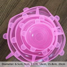 Load image into Gallery viewer, 6 pcs Reusable Silicon Covers