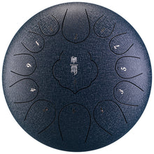 Load image into Gallery viewer, 12 Inch 13 Tone Steel Tongue Drum with Bag and Mallets - Handpan Drum