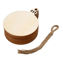 Load image into Gallery viewer, 10 DIY Wooden Christmas Ornaments