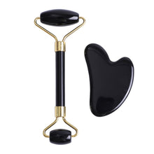 Load image into Gallery viewer, Obsidian Jade Roller, Guasha, Kansa