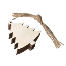 Load image into Gallery viewer, 10 DIY Wooden Christmas Ornaments