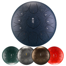 Load image into Gallery viewer, 12 Inch 13 Tone Steel Tongue Drum with Bag and Mallets - Handpan Drum