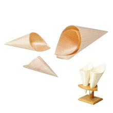 Load image into Gallery viewer, 50 pcs Biodegradeable Paper Cones