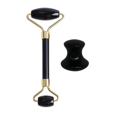 Load image into Gallery viewer, Obsidian Jade Roller, Guasha, Kansa