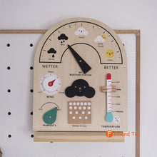 Load image into Gallery viewer, Montessori Wooden Weather Station Educational Toy