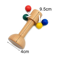 Load image into Gallery viewer, Montessori Baby Wooden Grasping Materials Egg Cups Rattles Rolling Bell Grasping Transfer Discs