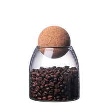 Load image into Gallery viewer, Glass Container with Round Cork Stopper