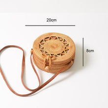 Load image into Gallery viewer, Woven Straw Boho Round Bags