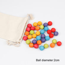 Load image into Gallery viewer, Montessori Rainbow Ball & Marble Run Tree