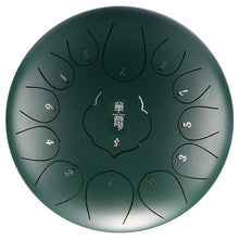 Load image into Gallery viewer, 12 Inch 13 Tone Steel Tongue Drum with Bag and Mallets - Handpan Drum