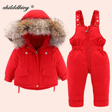 Load image into Gallery viewer, Warm Winter Children's Snow Suit and Matching Jacket Set