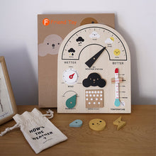 Load image into Gallery viewer, Montessori Wooden Weather Station Educational Toy