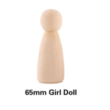 Load image into Gallery viewer, 10 Blank Wooden Peg Dolls