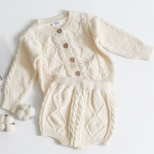Load image into Gallery viewer, Matching Warm Winter Knit Sweater and Bloomers for Baby