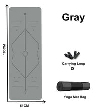 Load image into Gallery viewer, Eco-Friendly Non-Slip TPE Yoga Mat with Carrying Strap & Bag