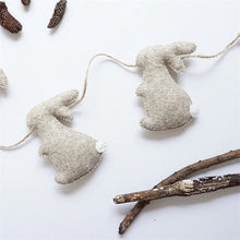Load image into Gallery viewer, Nordic Felt Rabbit Garland Party Banner Kids Room Nursery Hanging Wall Decor Christmas Best Gifts Baby Shower Bunting Ornament