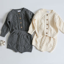 Load image into Gallery viewer, Matching Warm Winter Knit Sweater and Bloomers for Baby