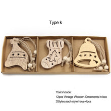 Load image into Gallery viewer, 12 DIY Snowflake Wooden Ornaments