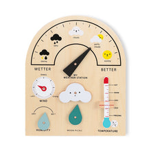 Load image into Gallery viewer, Montessori Wooden Weather Station Educational Toy