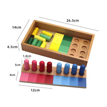 Load image into Gallery viewer, Montessori Toddler Assorted Peg Shape Peg Puzzles