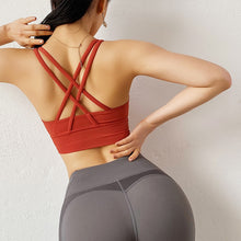Load image into Gallery viewer, Cross Back Sports Bra