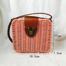 Load image into Gallery viewer, Woven Straw Boho Round Bags