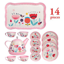 Load image into Gallery viewer, Child Sized Tin Tea Set