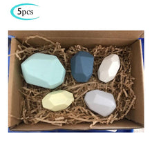 Load image into Gallery viewer, Hot Wooden Rocks Stones Wood Balancing Stacked Stone Baby Building Block Montessori Toys Block Colored Stone Kids Toys