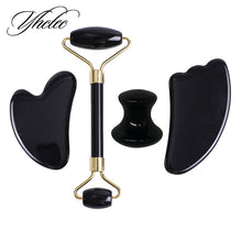 Load image into Gallery viewer, Obsidian Jade Roller, Guasha, Kansa