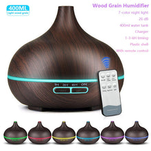 Load image into Gallery viewer, Wood Grain Essential Oil Diffuser