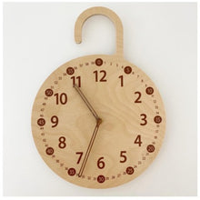 Load image into Gallery viewer, Korean Style Home Solid Mute Clocks Wall Clock Natural For Children kids Room Decoration Figurines Photography props Best Gifts