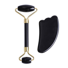 Load image into Gallery viewer, Obsidian Jade Roller, Guasha, Kansa
