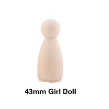 Load image into Gallery viewer, 10 Blank Wooden Peg Dolls
