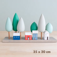 Load image into Gallery viewer, Waldorf Wooden House and Forest Building Blocks Toy for Kids