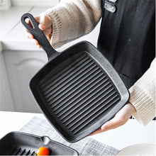 Load image into Gallery viewer, Square Cast Iron Steak Skillet Pan