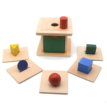 Load image into Gallery viewer, Montessori Coin Box Sensorial Materials For Toddlers Shape Baby Toys Educational Toys For Children Juguetes Montessori G0545H