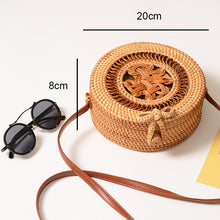 Load image into Gallery viewer, Woven Straw Boho Round Bags